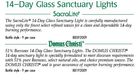 Cathedral Brand 14-Day Glass Sanctuary Lights 