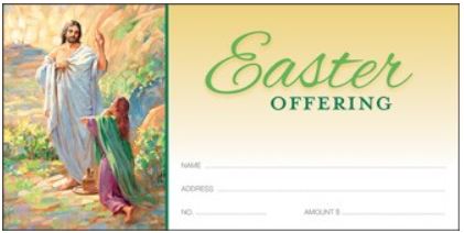Easter Risen Christ Offering Envelope Size & Fit Guide 
