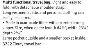 Slabbinck Brand Multi Function travel bag - Item # 3722 Size & Fit Guide 