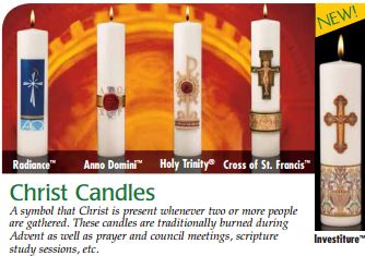 NEW Cathedral Brand Investiture Christ Candle Size & Fit Guide 