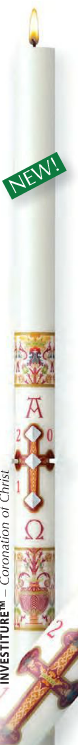 Cathedral Brand Paschal Candle - Investiture - Starting at Size & Fit Guide 